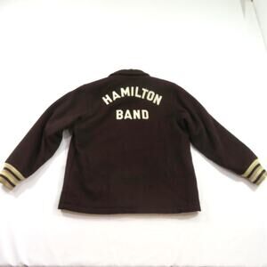 Hamilton Band Wool Letterman Jacket Made in USA Sz 20 Zides Sportswear 1980s